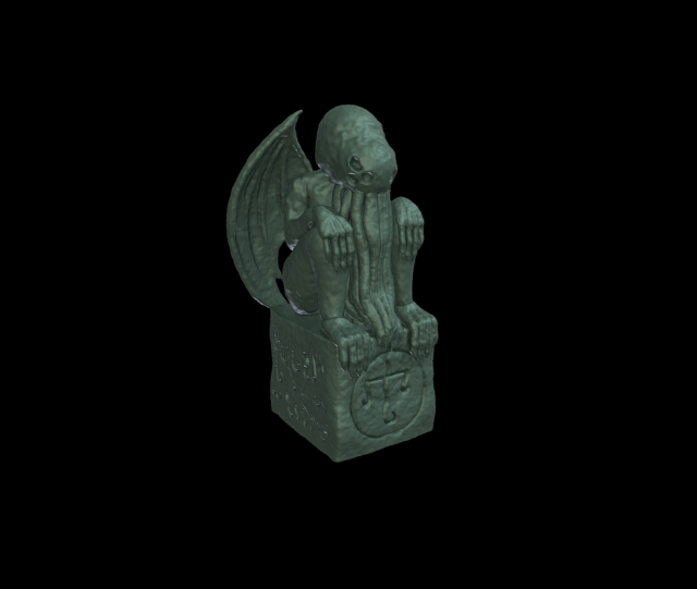 Cthulhu Totem Statue for 3D print Model Cetak 3D .c4d .max .obj .3ds .fbx .stl .blend 