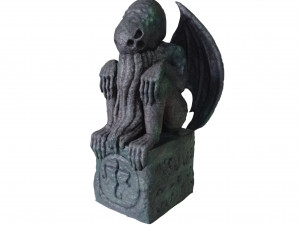 Cthulhu Totem Statue for 3D print Model Cetak 3D