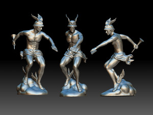 Hermes Staute Greek God 3D Print Model