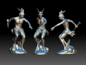 ヘルメス像ギリシャの神 3Dプリントモデル