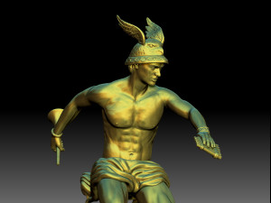 Hermes Staute Greek God 3D 打印模型