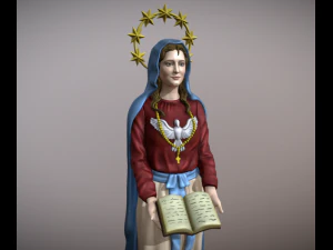 Virgin Mother guardian of the word of God 3D Print Model