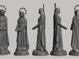 Virgin Mother guardian of the word of God 3D 프린트 모델