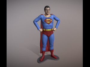 Superman George Reeves Figure 3D pintable 3D Print Model