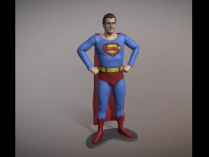 Superman George Reeves Figur 3D-druckbar 3D Druckmodell