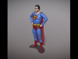 Superman George Reeves Figure 3D pintable 3D Print Model