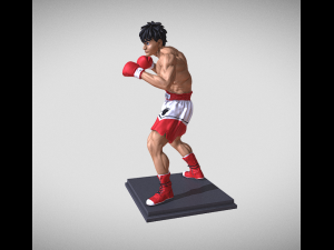 Hajime no Ippo figure 3D print model Modelo de Impressão 3D