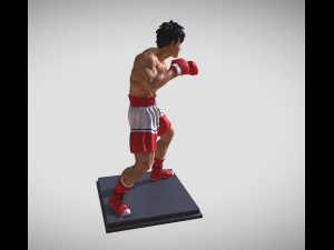 Hajime no Ippo figure 3D print model Modelo de Impressão 3D