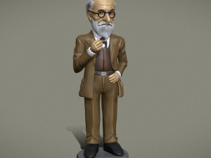 Sigmund Freud Statue 3D print model Modelo de impresión 3D