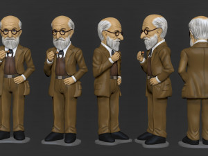 Sigmund Freud Statue 3D print model Modelo de impresión 3D