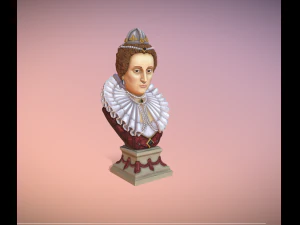 Bust of Elizabeth I of England 3D Print Model