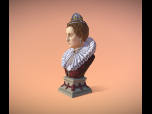 Bust of Elizabeth I of England 3Dプリントモデル