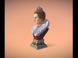 Bust of Elizabeth I of England 3D Print Model