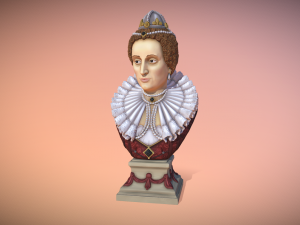 Bust of Elizabeth I of England 3Dプリントモデル