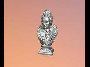 Bust of Elizabeth I of England 3Dプリントモデル