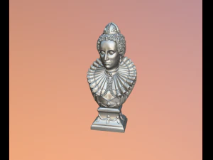 Bust of Elizabeth I of England 3D Print Model