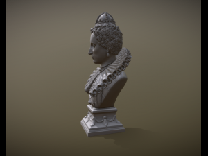Bust of Elizabeth I of England 3Dプリントモデル