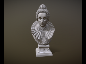 Bust of Elizabeth I of England 3Dプリントモデル