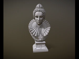 Bust of Elizabeth I of England 3D Print Model