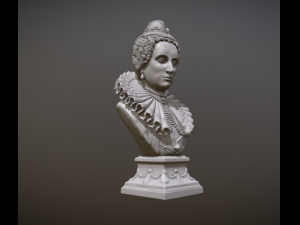 Bust of Elizabeth I of England 3Dプリントモデル
