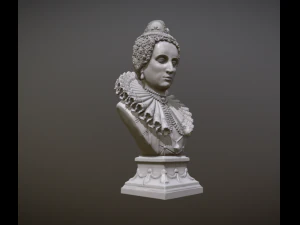 Bust of Elizabeth I of England 3D Print Model