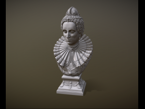 Bust of Elizabeth I of England 3Dプリントモデル