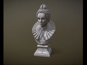 Bust of Elizabeth I of England 3D Print Model
