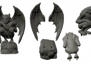 GARGOYLE DEMON 3D MODEL 3D Print Model