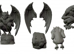 GARGOYLE DEMON 3D MODEL 3D Print Model