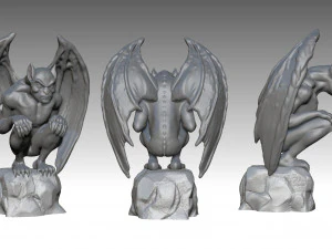 GARGOYLE DEMON 3D MODEL 3D Print Model