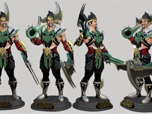 DRAVEN LEAGUE OF LEGENDS 3D PRINT MODEL 3D Print Model