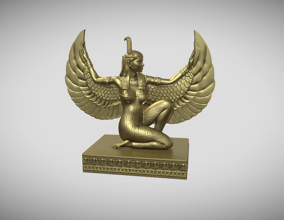 Maat Diosa Egipcia 3D Print Model .c4d .max .obj .3ds .fbx .stl .blend 