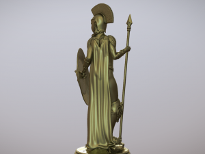 Statue of the Greek goddess Athena goddess of war Model for 3D printing 3D-printmodel