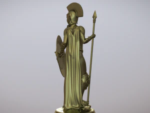 Statue of the Greek goddess Athena goddess of war Model for 3D printing 3D Print Model