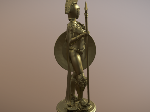 Statue of the Greek goddess Athena goddess of war Model for 3D printing 3D-printmodel
