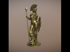 Statue of the Greek goddess Athena goddess of war Model for 3D printing 3D-printmodel