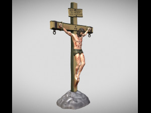 Statue the crucifixion of Christ model for 3D printing 3D Print Model