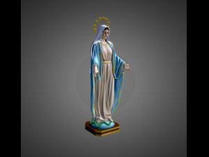 Statue Virgin Our Lady of Peace 3D Print Model