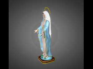 Statue Virgin Our Lady of Peace 3D Print Model