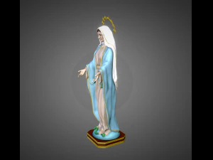 Statue Virgin Our Lady of Peace 3D Print Model