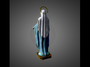 Statue Virgin Our Lady of Peace 3D Print Model