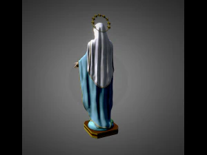 Statue Virgin Our Lady of Peace 3D Print Model