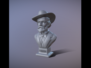 Giuseppe Verdi bust 3d printable model 3D Print Model
