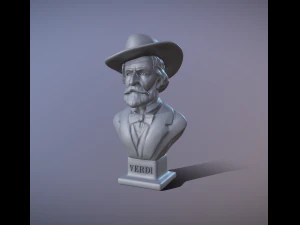 Busto de Giuseppe Verdi modelo 3D para impress&atilde;o Modelo de Impressão 3D
