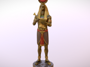 Thoth Egyptian God Modèles 3D en vedette