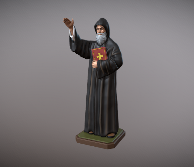 STATUE SAN CHABEL - CHRBEL MAKHLOUF 3D-Druckmodell .c4d .max .obj .3ds .fbx .stl .blend 
