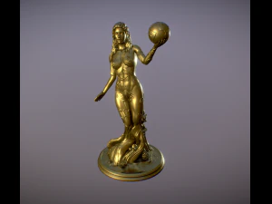 Statue goddess Gaia or Gea - Mother Earth 3D print model 3D Print Model