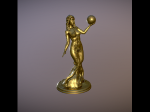 Statue goddess Gaia or Gea - Mother Earth 3D print model 3D Print Model