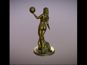 Statue goddess Gaia or Gea - Mother Earth 3D print model 3D Print Model