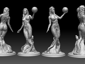 Statue goddess Gaia or Gea - Mother Earth 3D print model 3D Print Model